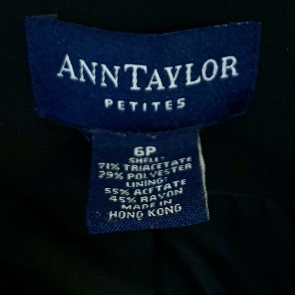 Ann Taylor Petites Black Skirt Blazer Suit Women’s 4P Skirt 6P Jacket Lined EUC - Picture 5 of 12
